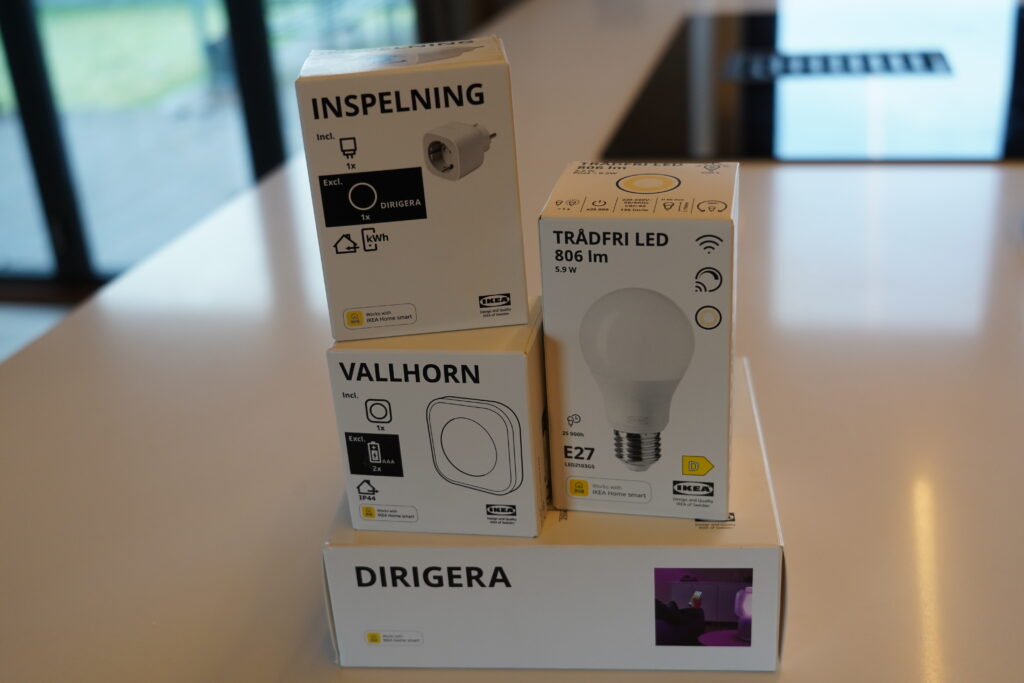 DIRIGERA, TRÅDFRI, VALLHORN, INSPELNING