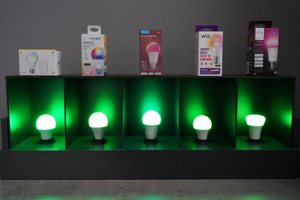 Green light smart bulb
